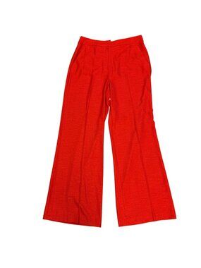 Veronica Beard Red Wide-Leg Pants Size 12